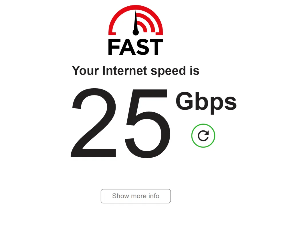 25GbpsSpeedtest